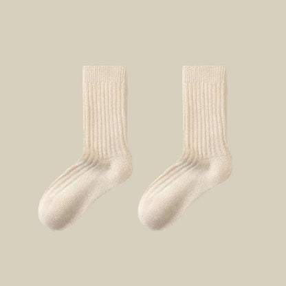 Plusock Cozy Sheep Wool Quarter Socks(3 Pairs) - Beige - EU39-44(US6-10) - image 10