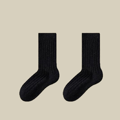 Plusock Cozy Sheep Wool Quarter Socks(3 Pairs) - Black - EU39-44(US6-10) - image 11
