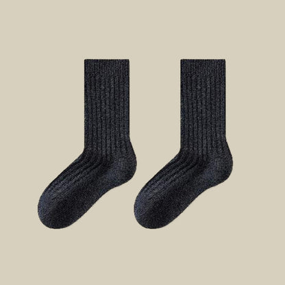 Plusock Cozy Sheep Wool Quarter Socks(3 Pairs) - Dark Grey - EU39-44(US6-10) - image 13