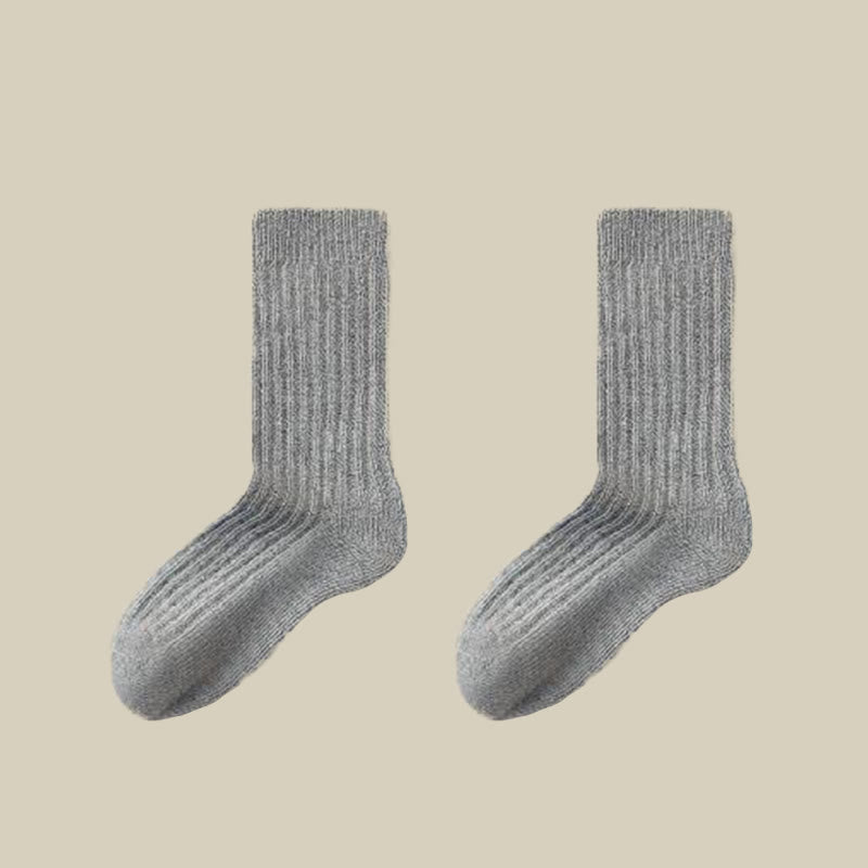 Plusock Cozy Sheep Wool Quarter Socks(3 Pairs) - Light Gray - EU39-44(US6-10) - image 12