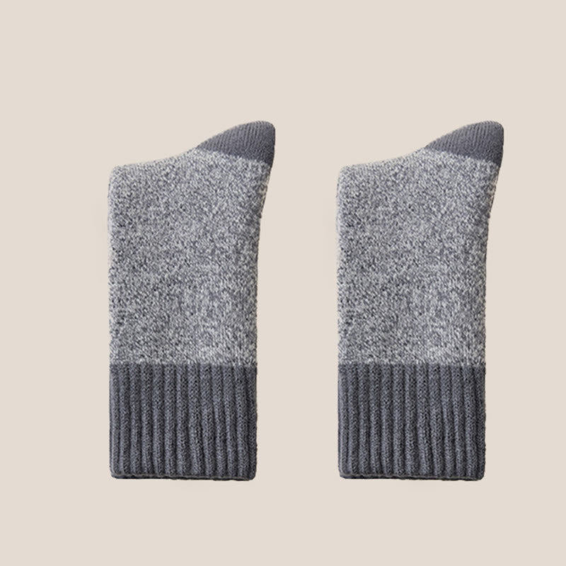 Plusock Cashmere Warmth Quarter Socks(2 Pairs) - Light Gray - EU39-44(US6-10) - image 12