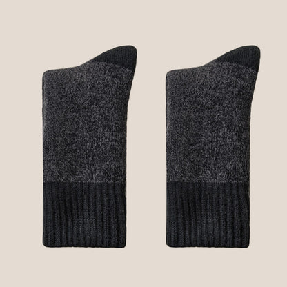 Plusock Cashmere Warmth Quarter Socks(2 Pairs) - Black - EU39-44(US6-10) - image 9