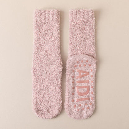 Plusock Anti Slip SoleQuarter Socks(4 Pairs) - Light Pink - EU36-40(US3-7) - image 22