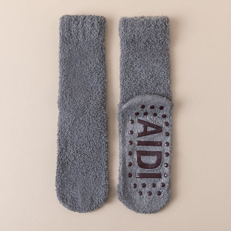 Plusock Anti Slip SoleQuarter Socks(4 Pairs) - Dark Grey - EU36-40(US3-7) - image 14