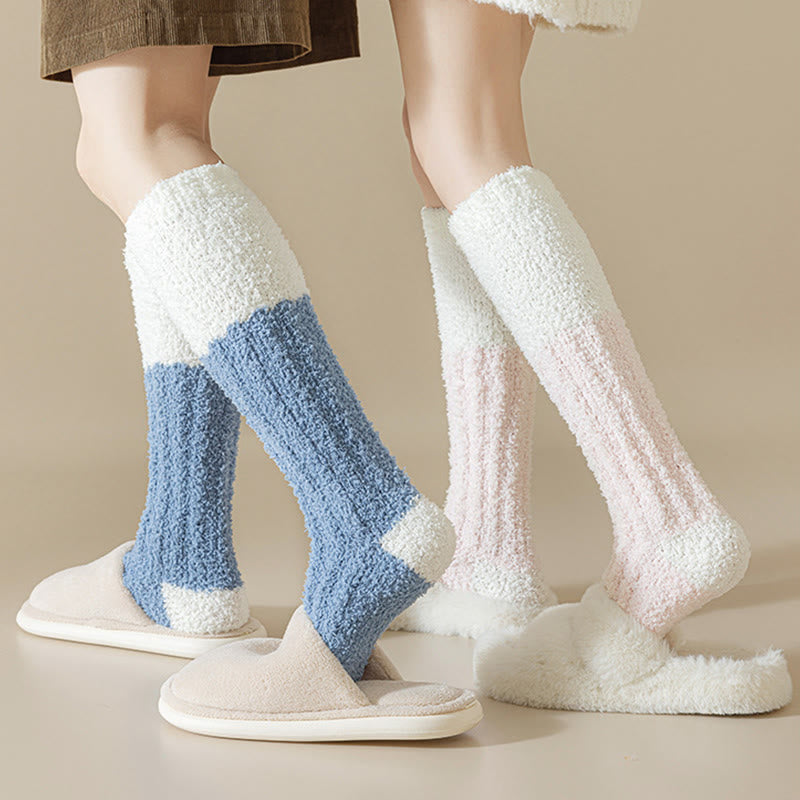 Plusock Comfort Plush Fleece Sleep Socks(4 Pairs) - image 3