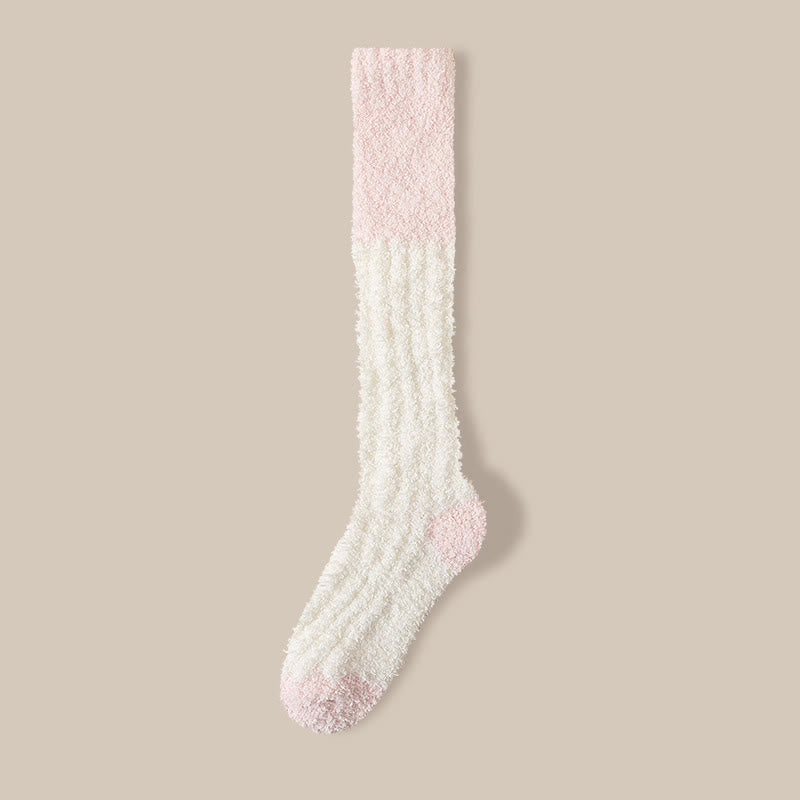 Plusock Comfort Plush Fleece Sleep Socks(4 Pairs) - White - EU36-40(US3-7) - image 11