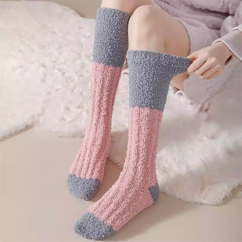 Plusock Comfort Plush Fleece Sleep Socks(4 Pairs) - image 4