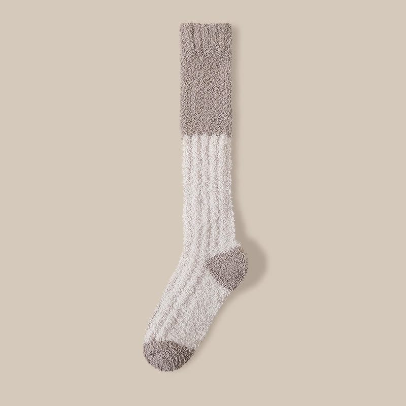 Plusock Comfort Plush Fleece Sleep Socks(4 Pairs) - Camel - EU36-40(US3-7) - image 20