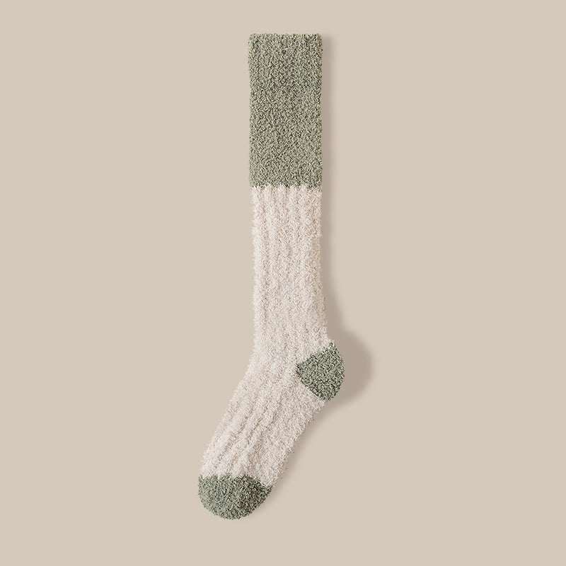 Plusock Comfort Plush Fleece Sleep Socks(4 Pairs) - Oatmeal - EU36-40(US3-7) - image 19