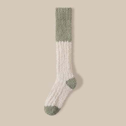 Plusock Comfort Plush Fleece Sleep Socks(4 Pairs) - Oatmeal - EU36-40(US3-7) - image 19