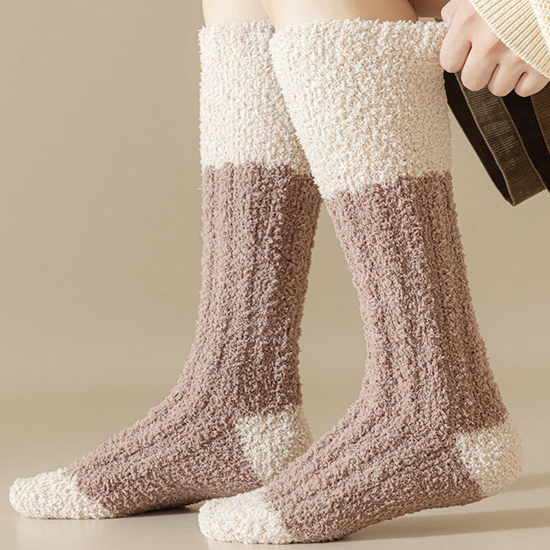 Plusock Comfort Plush Fleece Sleep Socks(4 Pairs) - image 5