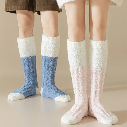 Plusock Comfort Plush Fleece Sleep Socks(4 Pairs) - image 2