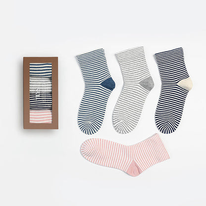 Plusock Wide Stripe Sleep Socks(4 Pairs) - image 7