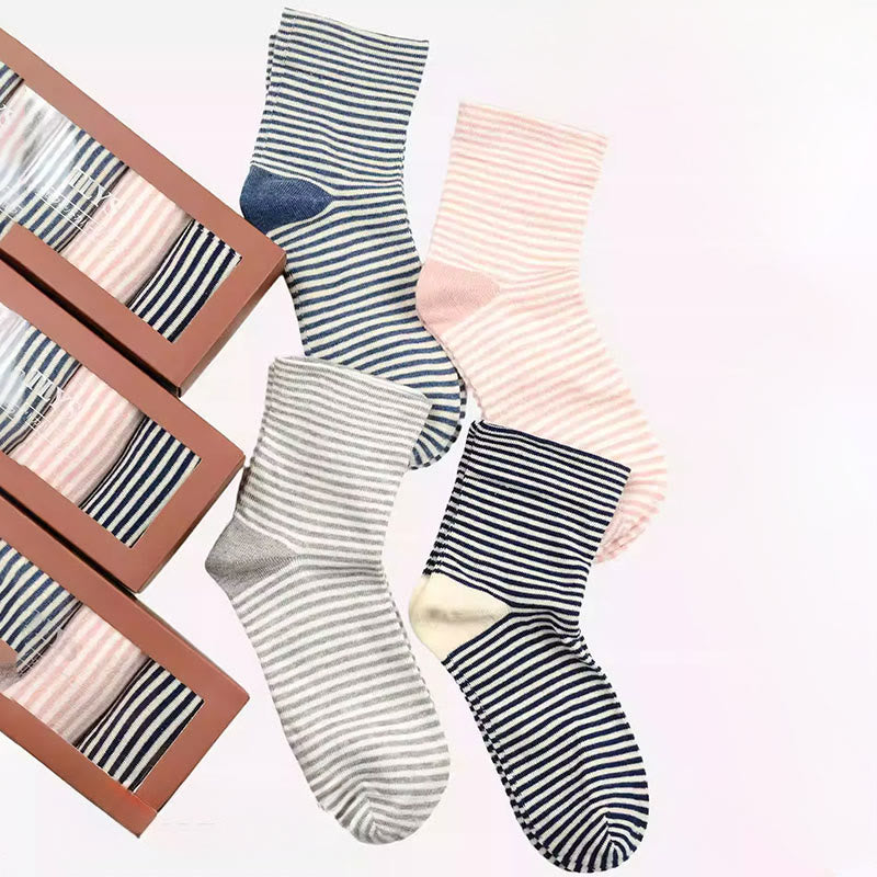 Plusock Wide Stripe Sleep Socks(4 Pairs) - image 6