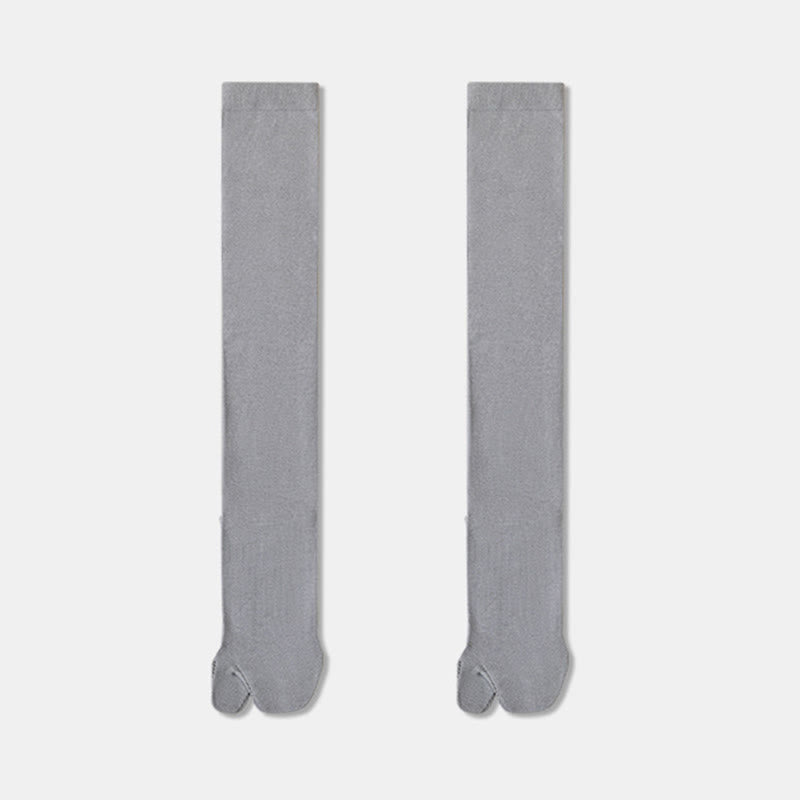 Plusock Two Toe Split Knee High Sleep Socks(3 Pairs) - Grey - EU36-40(US3-7) - image 11