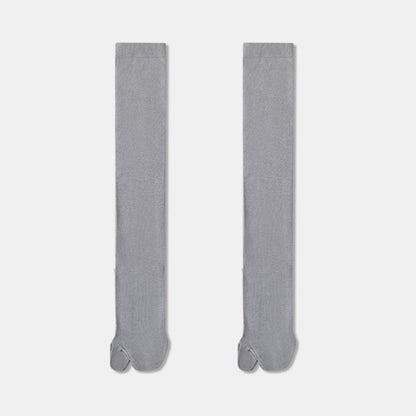 Plusock Two Toe Split Knee High Sleep Socks(3 Pairs) - Grey - EU36-40(US3-7) - image 11