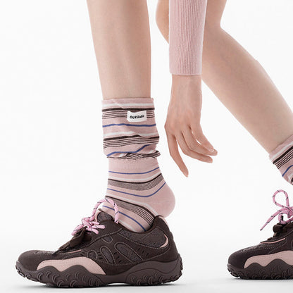 Plusock Stylish Contrast Sleep Socks(5 Pairs) - image 11