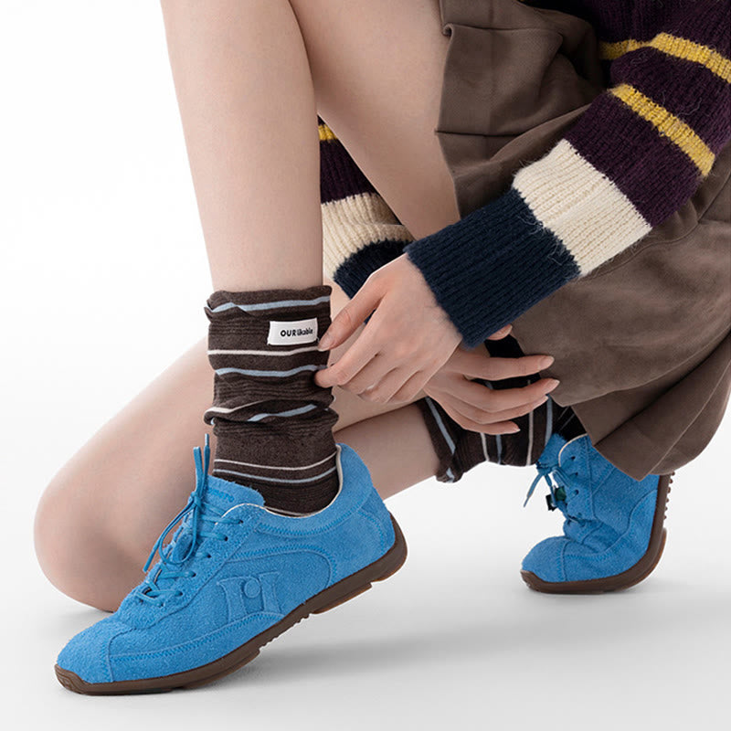 Plusock Stylish Contrast Sleep Socks(5 Pairs) - image 9