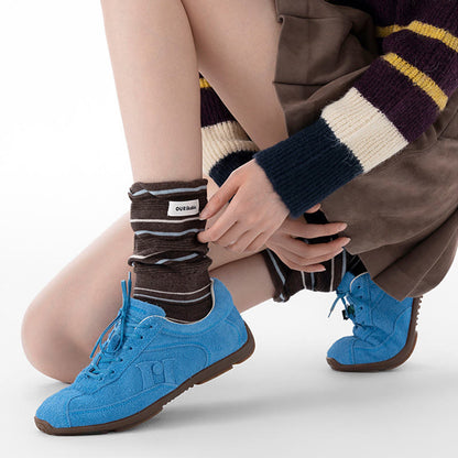 Plusock Stylish Contrast Sleep Socks(5 Pairs) - image 9