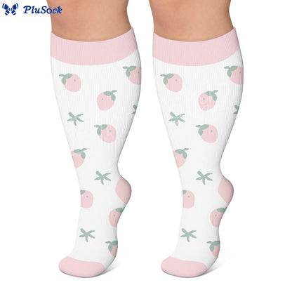 Plusock Plus Size Sweet Garden Compression Socks(3 Pairs) - image 4