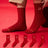 Plusock New Year Embroidery Quarter Socks(5 Pairs) - Multicolor - EU39-44(US6-10) - image 0