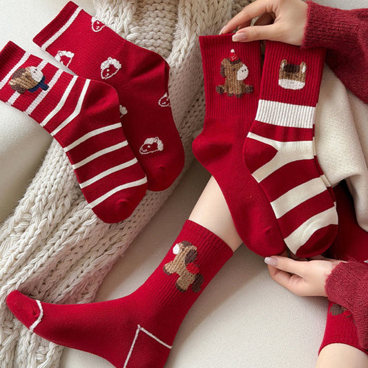 Plusock Cartoon Pony Quarter Socks(5 Pairs) - image 0