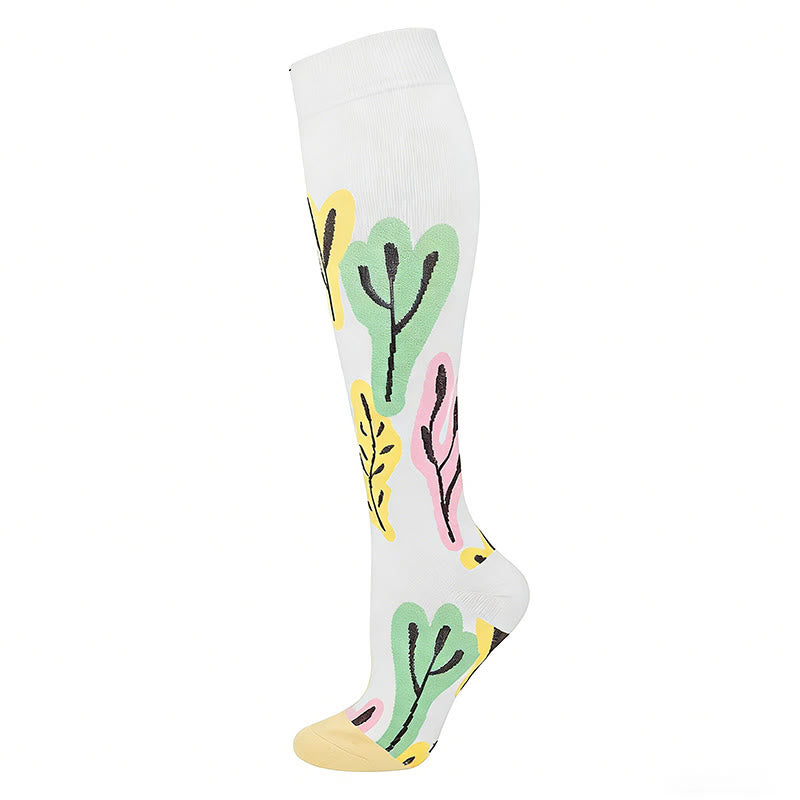 Plusock Graffiti Compression Socks(4 Pairs) - White - EU40-44(US7-10) - image 3