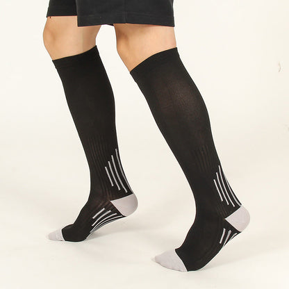 Plusock Sport Vertical Stripes Compression Socks(3 Pairs) - A - S/M - image 1