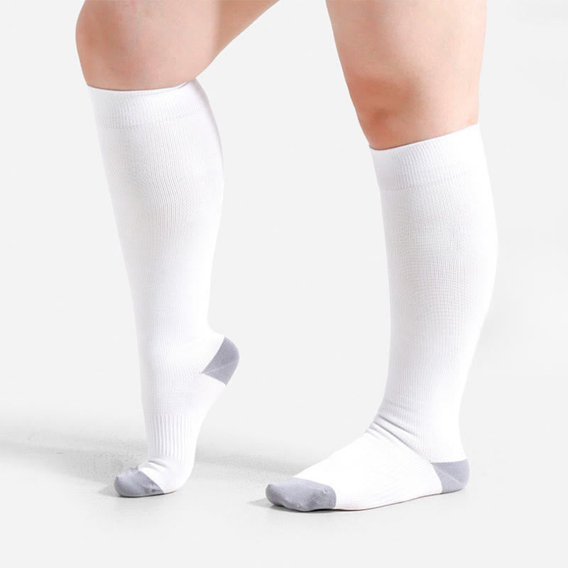 Plusock Plus Size Soft Bamboo Fiber Compression Socks - image 20