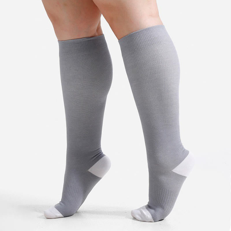 Plusock Plus Size Soft Bamboo Fiber Compression Socks - image 10