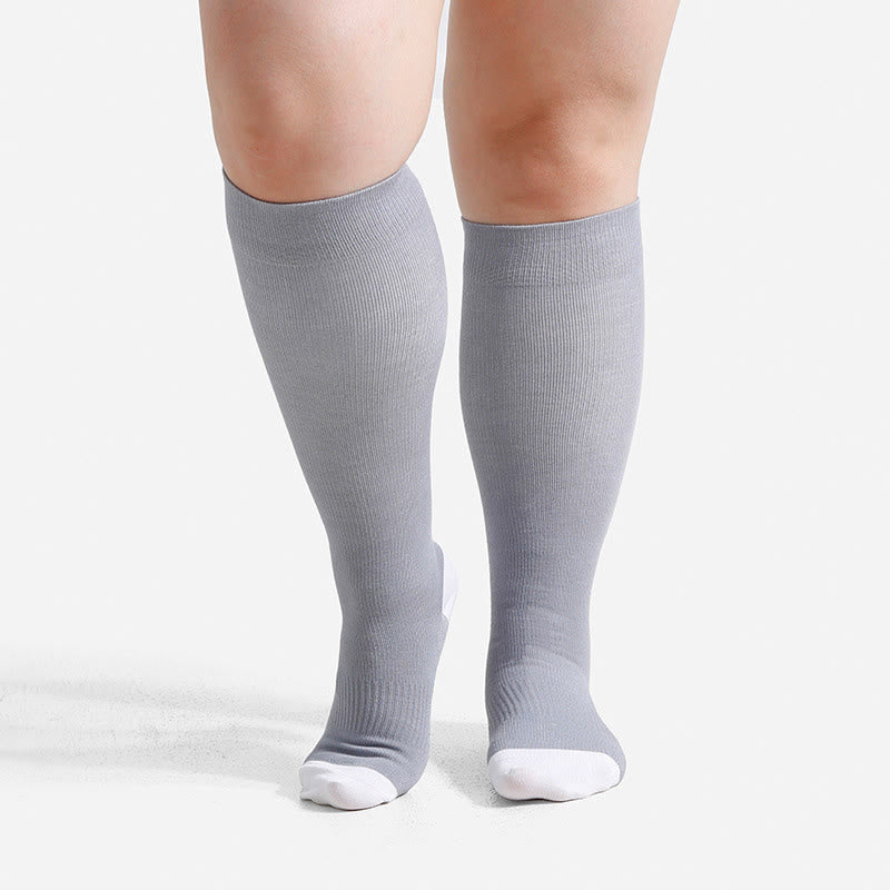 Plusock Plus Size Soft Bamboo Fiber Compression Socks - image 7