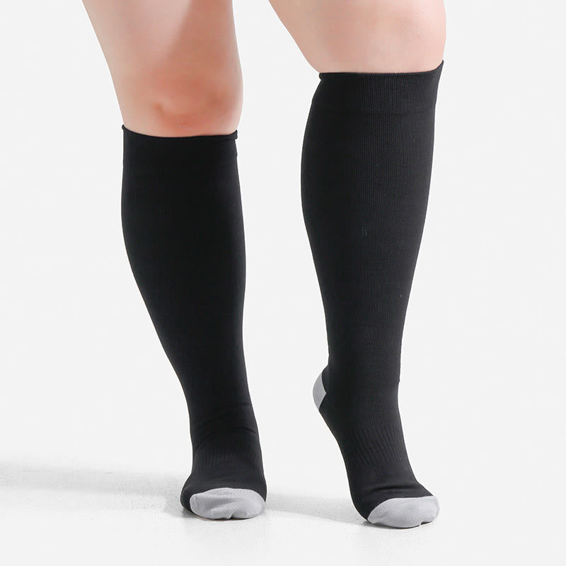 Plusock Plus Size Soft Bamboo Fiber Compression Socks - image 6