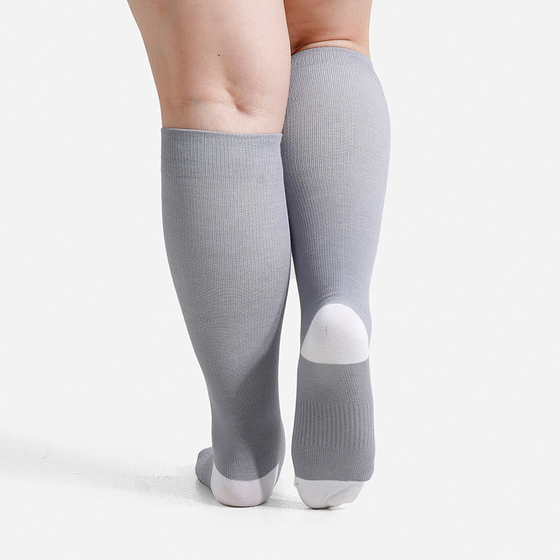 Plusock Plus Size Soft Bamboo Fiber Compression Socks - image 11
