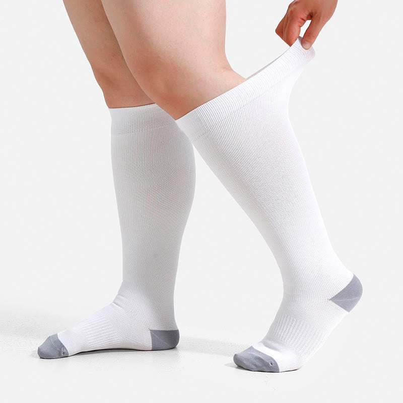 Plusock Plus Size Soft Bamboo Fiber Compression Socks - image 15