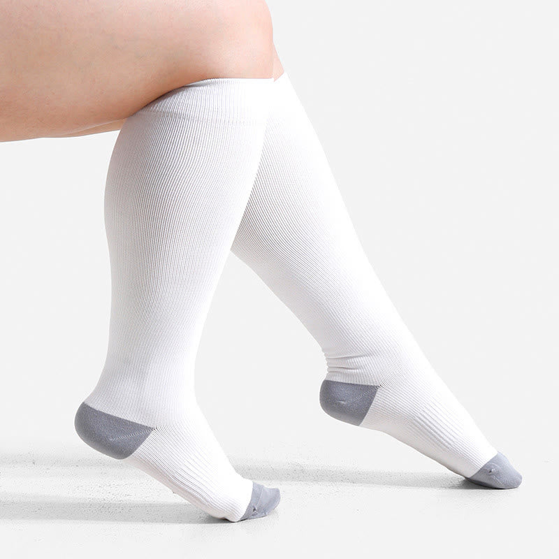 Plusock Plus Size Soft Bamboo Fiber Compression Socks - image 18