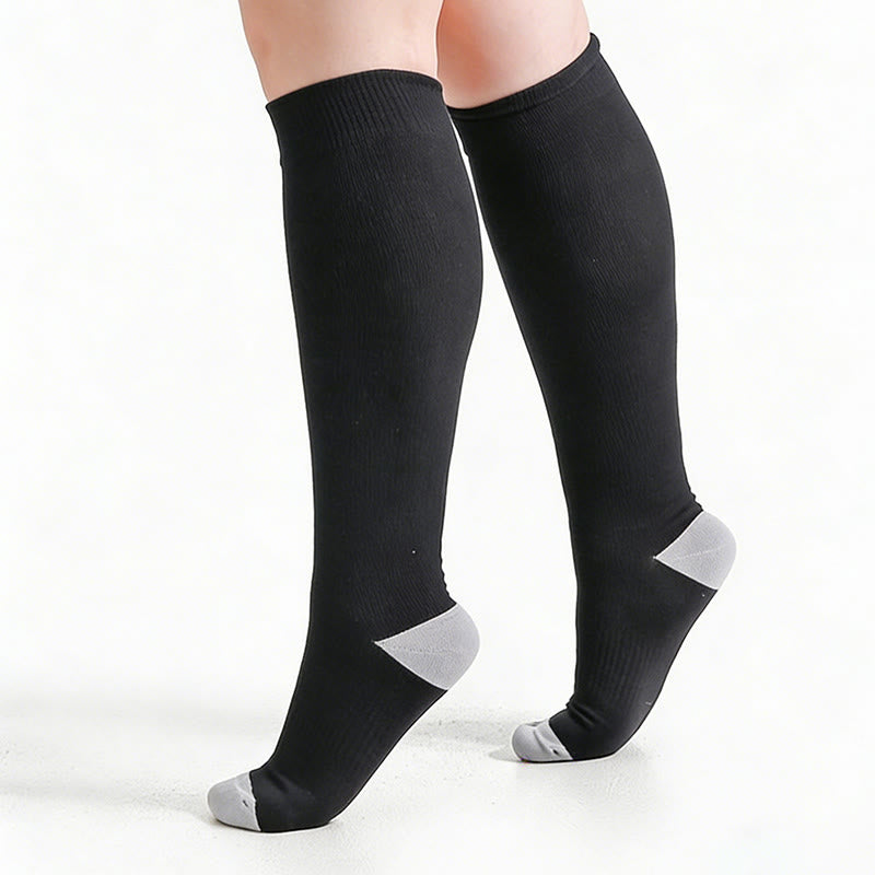 Plusock Plus Size Soft Bamboo Fiber Compression Socks - image 3
