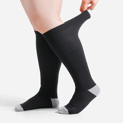 Plusock Plus Size Soft Bamboo Fiber Compression Socks - image 1