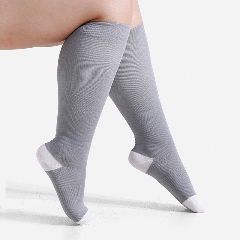 Plusock Plus Size Soft Bamboo Fiber Compression Socks - image 14