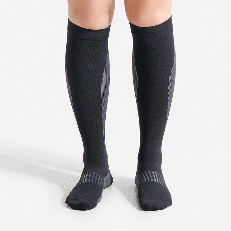 Plusock Plus Size Durable Supports Compression Socks - Black - XL - image 3