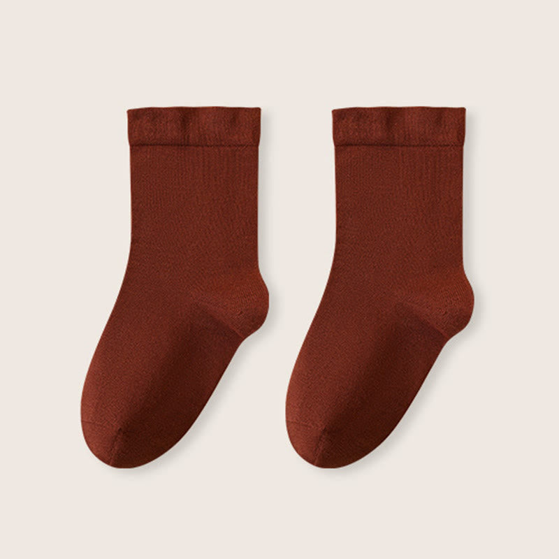 Plusock Cotton Wide Sleep Socks(3 Pairs) - Wine - EU36-40(US3-7) - image 16