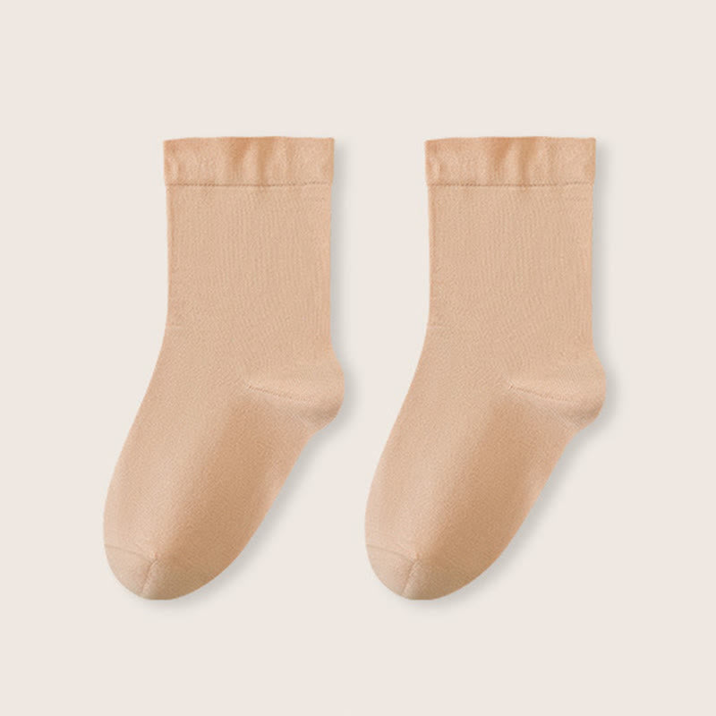 Plusock Cotton Wide Sleep Socks(3 Pairs) - Orange - EU36-40(US3-7) - image 14