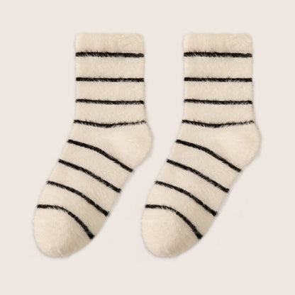 Plusock Thermal Double Fleece Sleep Socks(3 Pairs) - White - EU36-40(US3-7) - image 11