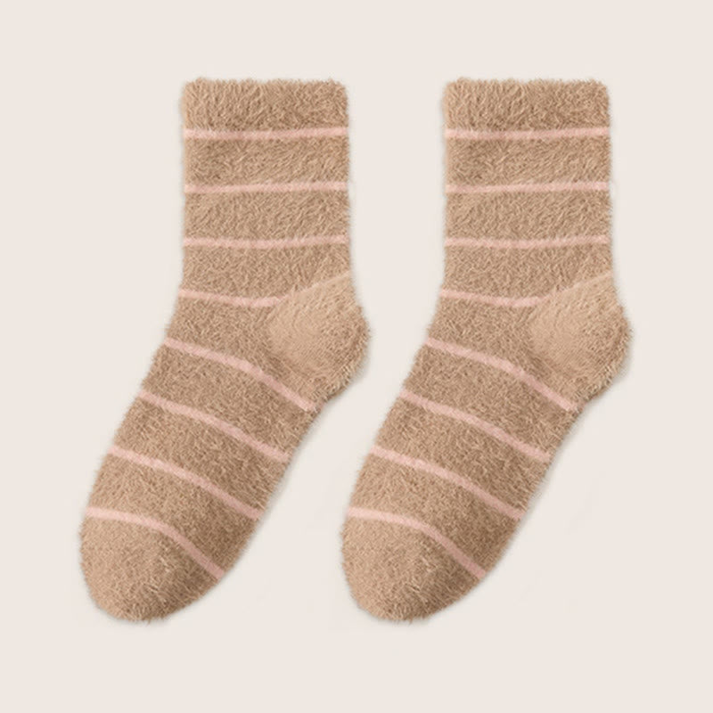 Plusock Thermal Double Fleece Sleep Socks(3 Pairs) - Coffee - EU36-40(US3-7) - image 15