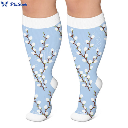 Plusock Plus Size Spring Petal Compression Socks(3 Pairs) - image 4