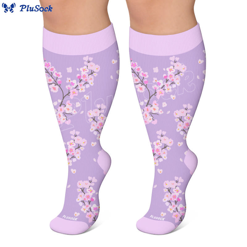 Plusock Plus Size Spring Petal Compression Socks(3 Pairs) - image 3