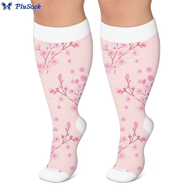 Plusock Plus Size Spring Petal Compression Socks(3 Pairs) - image 2