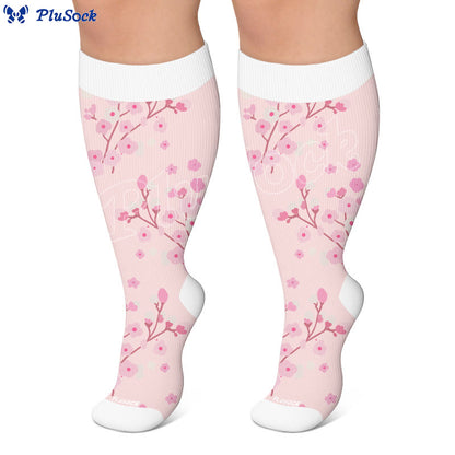 Plusock Plus Size Spring Petal Compression Socks(3 Pairs) - image 2