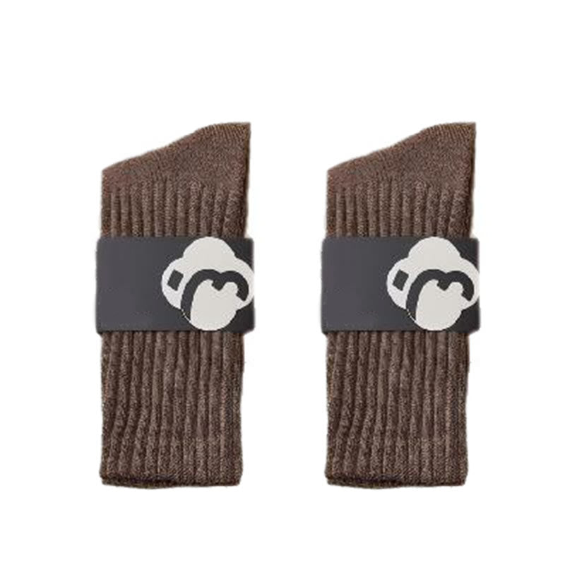 Plusock Absorbing Sweat Quarter Socks(4 Pairs) - Brown - EU39-44(US6-10) - image 20