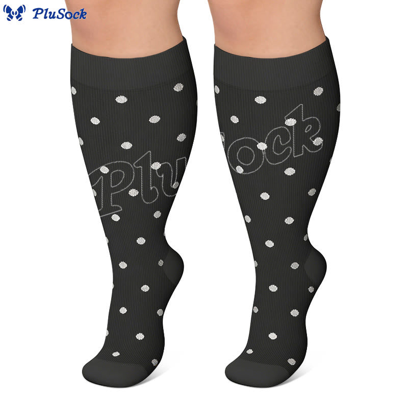 Plusock Plus Size Rhombus Compression Socks 2XL-7XL(3 Pairs) - image 9