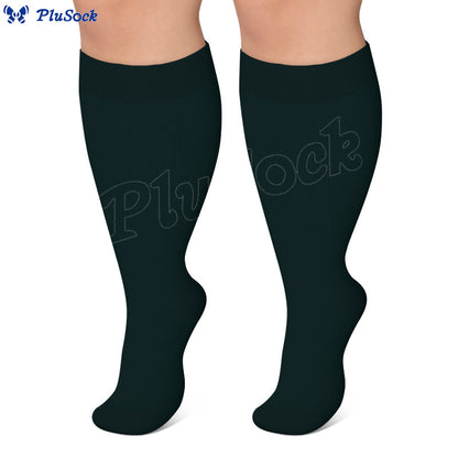 Plusock Plus Size Wide Calf Compression Socks(3 Pairs) - image 8
